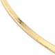 真鍮ヘリンボーンチェーンネックレス  カニカン付き  ミックスカラー  18.11インチ（46cm）  2.5mm NJEW-B079-05A-3