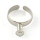Brass European Style Cuff Rings MAK-R003-01-1