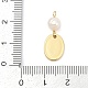 Подвески из натурального пресноводного жемчуга и латуни KK-U062-14G-02-3