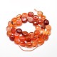 Dyed Natural Carnelian Nuggets Beads Strands G-J336-19-2