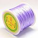 ナイロン糸  ラットテールサテンコード  紫色のメディア  1.0mm  約76.55ヤード（70m）/ロール NWIR-R025-1.0mm-672-2
