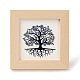Supporto per cornice per foto con scaglie di lapislazzuli naturale albero della vita DJEW-F021-02C-1