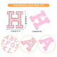 NBEADS 26 Pcs A-Z Letter Pearl Rhinestone Patches DIY-WH0321-80-2