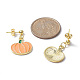 Boucles d'oreilles pendantes en alliage d'émail sur le thème d'Halloween EJEW-JE05247-4