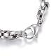 304 Stainless Steel Rope Chain Bracelets BJEW-G525-26P-2