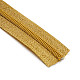 服飾材料  ナイロン閉口ジッパー  ゴールド  30ミリメートル  5ヤード/バンドル FIND-WH0164-55-2