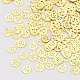 真鍮製カボション  ネイルアートの装飾の付属品  ホイールギヤ  ゴールドカラー  4x0.1mm  穴：0.5mm  約10000個/袋 MRMJ-S033-005-1