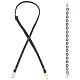 PandaHall Elite 2Pcs 2 Style Adjustable Leather & Acrylic Cable Chain Bag Handles FIND-PH0005-19-1