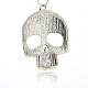 Day of the Dead Ornaments Tibetan Style Alloy Large Pendants TIBEP-M001-13-2