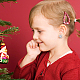 Anattasoul 5 ペア 5 スタイル絶妙なクリスマス スノーフレーク キュービック ジルコニア スタッド イヤリング  女性のための合金ジュエリー  プラチナ·ゴールデン  9~15x10~16.5mm  ピン：0.6mm  1ペア/スタイル EJEW-AN0002-39-4