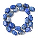 Natürlicher Lapislazuli Perlenstränge&nbsp;G-G453-D11-01-3