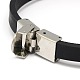 Unisex Casual Style PU Leather Cord Bracelets BJEW-L373-05G-3