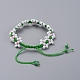 Adjustable Wreath Braided Bead Bracelets BJEW-JB05032-05-3