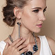 Fashion Iron Chain Tassel Earrings EJEW-JE00089-3