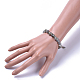 Bracelets de puce de labradorite naturelle BJEW-JB04489-03-4
