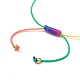 Adjustable Cord Bracelet for Teen Girl Women BJEW-JB06880-6