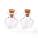 Adorno redondo de botellas de corcho de vidrio GLAA-D002-03I-1