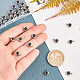 UNICRAFTALE About 30pcs Faceted Rhinestone Flat Round Charm Stainless Steel Charms Smooth Metal Charm Hypoallergenic Pendants for DIY Jewelry Making Stainless Steel Color RB-UN0001-02P-4