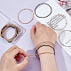 Unicraftale 24pcs 4 couleurs chaînes satellites en acier au titane bracelets extensibles pour femmes BJEW-UN0001-36-3