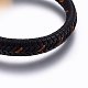 Leather Braided Cord Bracelets BJEW-E345-10G-2