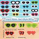 SUNNYCLUE 60Pcs 2 Styles Opaque Resin Cabochons CRES-SC0002-60-2