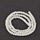 Chapelets de perles en rondelles facettées en verre GLAA-I033-4mm-03-2