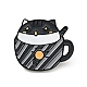 Goupille d'émail de chat de tasse de café JEWB-H009-01EB-13-1