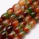 Natural & Dyed Peacock Agate Beads Strands G-A162B-A02-1