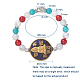 Pulseras elásticas guan yin de tema budista BJEW-JB04873-03-5