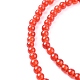 Chapelets de perles en cornaline naturelle G-C076-4mm-2A-3