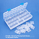 Pandahall 4 шт. органайзер для хранения пластиковые ящики прямоугольные контейнеры для бус белые пластиковые ящики для контейнеров для хранения ювелирных изделий 21.8x11x3 см CON-BC0001-04-7