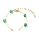 Fabrication de bracelet en perles d'agate naturelle pépites AJEW-JB00953-05-1