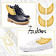 GORGECRAFT 2 Pairs Gold Shoe Wings Shiny Charms Attractive Angel Shoes Decorations Accessory for Daily Sports Style Collocation Fashion Roller Skate High Top Canvas Sneaker Decor Supplies DIY-WH0214-39C-5