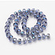 Chapelets de perles en verre électroplaqué EGLA-J146-FR8mm-B01-2