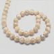 Natural Sea Shell Round Bead Strands SSHEL-M013-10mm-02-2