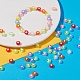 400pcs 8 couleurs perles acryliques transparentes TACR-YW0001-44-6