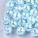 Transparent Plastic Beads OACR-S026-6mm-09-1