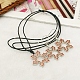 Fashion Jewelry Sets for Christmas: Adjustable Necklaces & Earrings SJEW-JS00194-3
