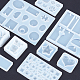 Olycraft 165pcs stampi in resina per colata di silicone set di strumenti ciondolo in resina stampo in silicone per gioielli stampo in resina di cristallo DIY-OC0001-99-8