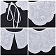 Съемные женские ложные воротники с вышивкой из полиэстера AJEW-WH0348-51-6