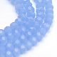 Imitazione fili di perle di vetro giada X-GLAA-R166-8mm-03D-1