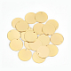 ベネクレア真鍮ペンダント  フラットラウンド  空白のスタンピングタグ  ゴールドカラー  20x0.5mm  穴：1.4mm  30個/箱 KK-BC0002-04G-3