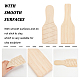 OLYCRAFT 2pcs Wooden Clay Paddles DIY Crafts Ceramic Tools Pottery Wooden Sculpture Pad Figurine Clay Molding Tool Unfinished Wooden Paddles for Art Crafts Pottery DIY Modeling - 2 Styles TOOL-OC0001-60-3