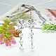 Fashion Faceted Glass Cluster Earrings EJEW-JE00426-01-1