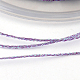 丸いメタリック糸  刺しゅう糸  6プライ  紫色のメディア  0.6mm  約87.48ヤード（80m）/ロール MCOR-L001-0.6mm-20-2