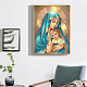 Virgen maría sosteniendo niño religión patrón humano kit de pintura de diamante diy WG56962-04-2