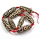 Tibetan Style dZi Beads TDZI-F001-13mm-05-2