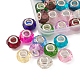 25pcs perles européennes en verre faites à la main GLAA-FS0001-53-3