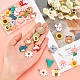 CHGCRAFT 32Pcs 16 Style Cute Resin Charms Cartoon Slime Charms Colorful Slime Charms Animal Resin Pendant Fruit Resin Charms for Necklace Bracelet Earring Craft Making RESI-CA0001-28-3