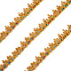 15 Yards Filigree Corrugated Lace Ribbon OCOR-WH0077-81-1
